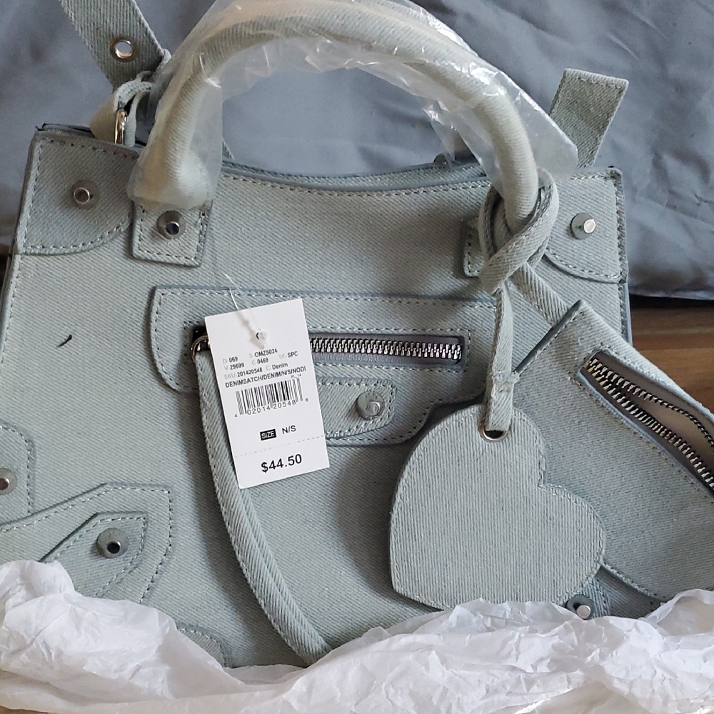 Ashley Stewart Light Gray Satchel